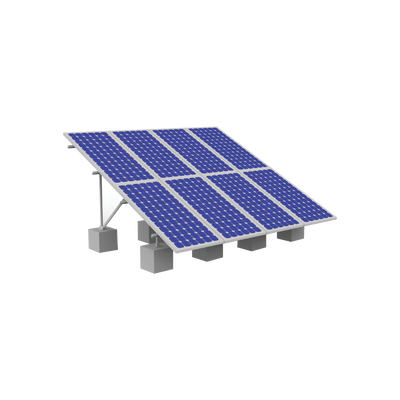 Montaje para Panel Solar, Riel de 2100mm para Módulos con Espesor de 40mm, Velocidad de Viento Máx. 151km h
