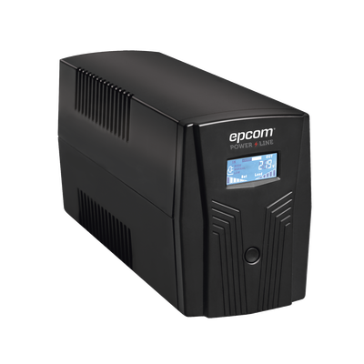 UPS Con Más Potencia de 600VA   360 W Con Display LCD y Regulador de Voltaje AVR, 4 Contactos NEMA 5-15R, Batería 7 Ah y Puertos RJ45 y USB