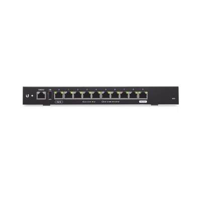EdgeRouter 10X, con 10 puertos 10 100 1000 Mbps, con PoE Pasivo 24 V Passthrough