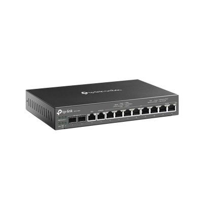 Router Omada VPN   SDN Multi-WAN 1G   Switch con PoE y Controlador    2 puerto WAN LAN SFP 1G   1 Puerto RJ45 WAN   1 Puerto WAN LAN RJ45   8 Puertos PoE+ LAN RJ45    24,980 Sesiones Concurrentes