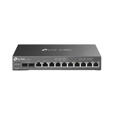 Router Omada VPN   SDN Multi-WAN 1G   Switch con PoE y Controlador    2 puerto WAN LAN SFP 1G   1 Puerto RJ45 WAN   1 Puerto WAN LAN RJ45   8 Puertos PoE+ LAN RJ45    24,980 Sesiones Concurrentes