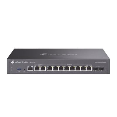 Router Omada VPN   SDN Multi-WAN Gigabit   2 Puertos WAN LAN RJ45 2.5 Gigabit   8 Puertos WAN LAN RJ45 Gigabit   2 Puertos WAN LAN SFP Gigabit   1,000,000 Sesiones Concurrentes   Administración Centralizada Omada o Stand-Alone