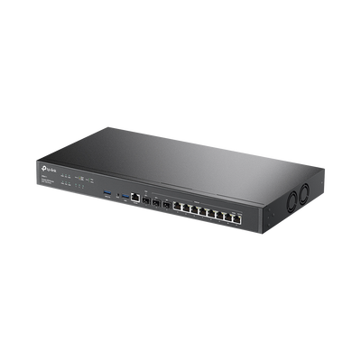 Router Omada VPN    SDN Multi-WAN 10G   1 Puerto WAN SFP+ 10G   1 Puerto WAN LAN SFP+ 10G   1 Puerto WAN LAN SFP 1G   8 puertos LAN WAN 1G   2 Puertos USB   2.3 Millones Sesiones Concurrentes   Administración Centralizada OMADA SDN.