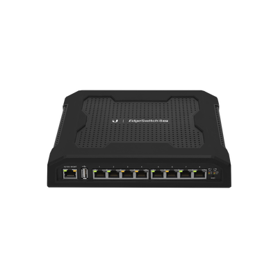EdgeSwitch 8XP Administrable de 8 Puertos Gigabit PoE PRO de 24 V Pasivo y 48 V Pasivo, con funciones avanzadas de Capa 2