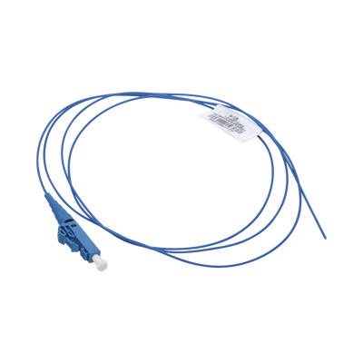 Pigtail de Fibra Óptica LC Simplex, Monomodo OS2 9 125, 900um, Color Azul, 1 Metro