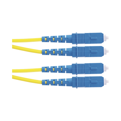 Jumper de Fibra Optica Monomodo 9 125 OS2, SC-SC Duplex, OFNR (Riser), Color Amarillo, 5 Metros