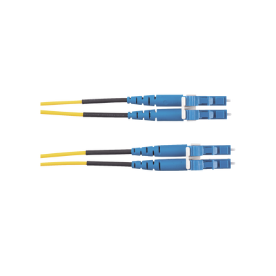 Jumper de Fibra Optica Monomodo 9 125 OS2, LC-LC Duplex, LSZH, Color Amarillo, 10 Metros