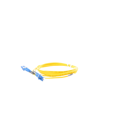 Jumper de Fibra Optica Monomodo 9 125 OS2, LC-LC Duplex, OFNR (Riser), Color Amarillo, 2 Metros
