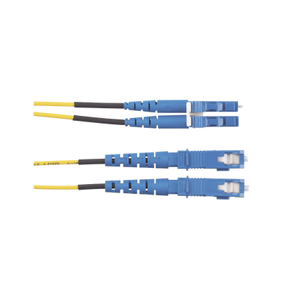 Jumper de Fibra Optica Monomodo 9 125 OS2, LC-SC Duplex, OFNR (Riser), Color Amarillo, 5 Metros