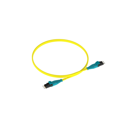 Jumper de Fibra Optica Monomodo 9 125 OS2, LC-LC Duplex Push Pull, OFNR (Riser), Color Amarillo, 3 Metros