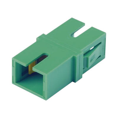 Módulo Acoplador SC APC Simplex, Para Fibra Monomodo, Color Verde