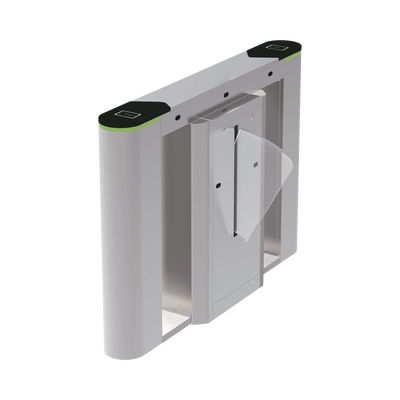 Unidad central para puerta de cortesía tipo FLAP bidireccional   30 personas por minuto   Acabado de Lujo   Apertura en 1 segundo   Acero inoxidable   Indicadores LED   Alarma por acceso denegado