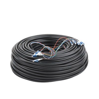 FiberCable de 90 m (300ft) Monomodo (SM) con conectores LC, ideal para equipos EdgeRouter, EdgeSwitch y EdgePoint.