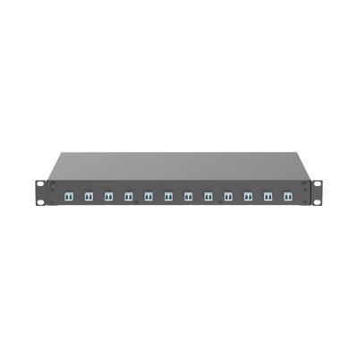 Distribuidor de Fibra Óptica, Con 12 Conectores LC Duplex (24 Fibras), Para Fibra Multimodo OM3 OM4, 1 UR