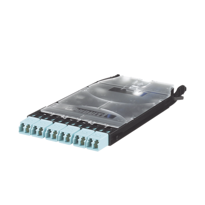 Cassette HD Flex™ Con 6 Puertos LC Duplex (12 Fibras), Para Fibra Multimodo OM3, Color Azul