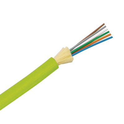 Cable de Fibra Óptica de 6 hilos, Multimodo OM5 50 125 Optimizada, Interior, Tight Buffer 900um, No Conductiva (Dieléctrica), OFNP (Plenum), Precio Por Metro