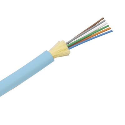 Cable de Fibra Óptica de 6 hilos, Multimodo OM4 50 125 Optimizada, Interior, Tight Buffer 900um, No Conductiva (Dieléctrica), OFNP (Plenum), Precio Por Metro