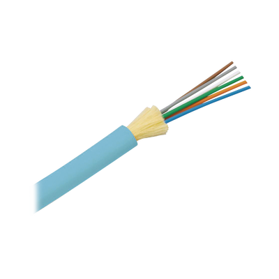 Cable de Fibra Óptica de 6 hilos, Multimodo OM3 50 125 Optimizada, Interior, Tight Buffer 900um, No Conductiva (Dieléctrica), OFNR (Riser), Precio Por Metro