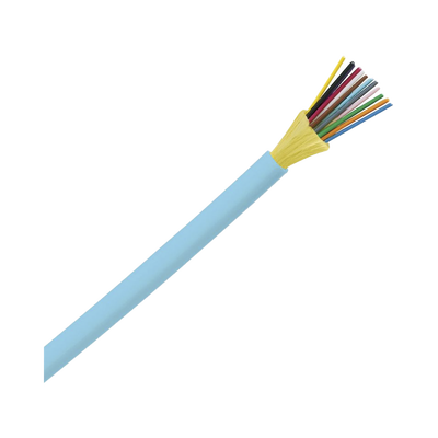 Cable de Fibra Óptica de 12 hilos, Multimodo OM3 50 125 Optimizada, Interior, Tight Buffer 900um, No Conductiva (Dieléctrica), OFNR (Riser), Precio Por Metro