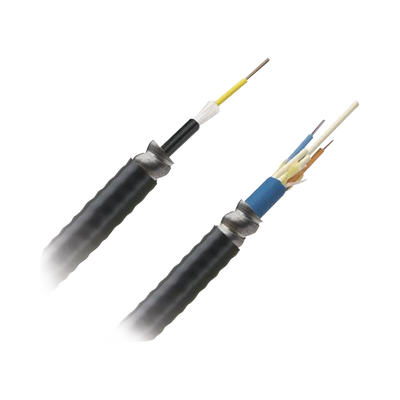 Cable de Fibra Óptica de 12 hilos, Multimodo OM4 50 125 Optimizada, Interior Exterior, Armada, Loose Tube 250um, OFCR (Riser), Precio Por Metro