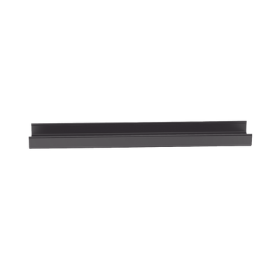 Canaleta FiberRunner™ 12X4, de PVC Rígido, Color Negro, 1.8 m de Largo