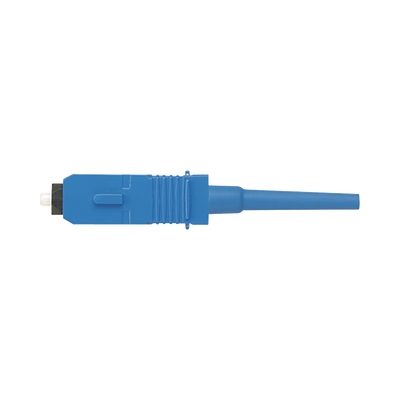 Conector de Fibra Óptica SC Simplex OptiCam, Monomodo 9 125 OS2, Pre-pulido, Color Azul
