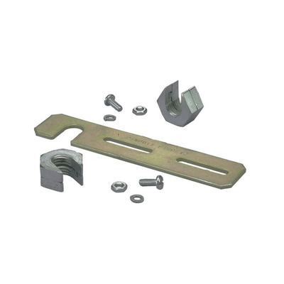 Soporte de Montaje a Techo, para Canaletas FiberRunner 2X2 o 4X4, Uso con Varilla Roscada de 1 2", Color Negro