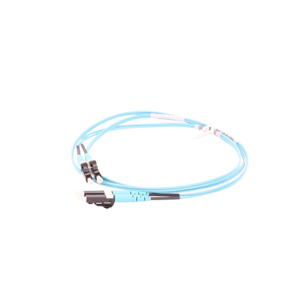 Jumper de Fibra Optica Multimodo 50 125 OM3, LC-LC Duplex, OFNR (Riser), Color Aqua, 1 Metro