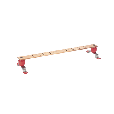 Barra de Conexión a Tierra StructuredGround™ para Telecomunicaciones y Centro de Datos, de 1 4" Grosor X 2" Ancho X 24" Largo.