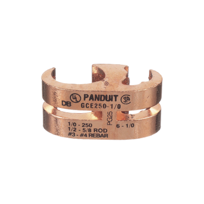 Conector de Conexión a Tierra tipo "E" para Conductor 1 0 AWG STR – 250 KCMIL (70–120mm²) MAIN y TAP