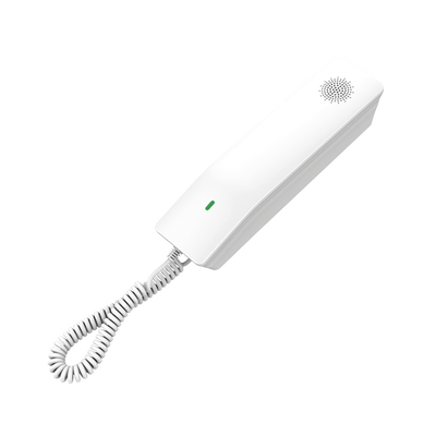 Teléfono IP para Hoteles   Altavoz HD   2 Cuentas y Líneas SIP   10 Teclas de Marcación Rápida   3 Teclas Programables   Códec OPUS   Gestión GDMS   Instalación en Escritorio y Pared   PoE 100 Mbps