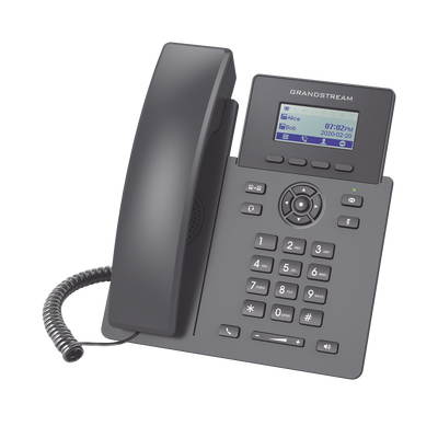 Teléfono IP Grado Operador, 2 líneas SIP con 2 cuentas, PoE, codec Opus, IPV4 IPV6 con gestión en la nube GDMS