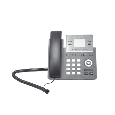 Teléfono IP Grado Operador, 4 líneas SIP con 2 cuentas, puertos Gigabit PoE, pantalla a color 2.4", codec Opus, IPV4 IPV6 con gestión en la nube GDMS