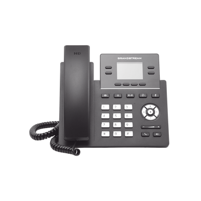 Teléfono IP Grado Operador, 4 líneas SIP con 2 cuentas, pantalla a color 2.4", PoE, codec Opus, IPV4 IPV6 con gestión en la nube GDMS