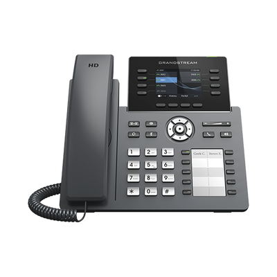 Teléfono IP Wi-Fi, Grado Operador, 8 líneas SIP con 4 cuentas, pantalla a color 2.8", puertos Gigabit, Bluetooth, PoE, codec Opus, IPV4 IPV6 con gestión en la nube GDMS