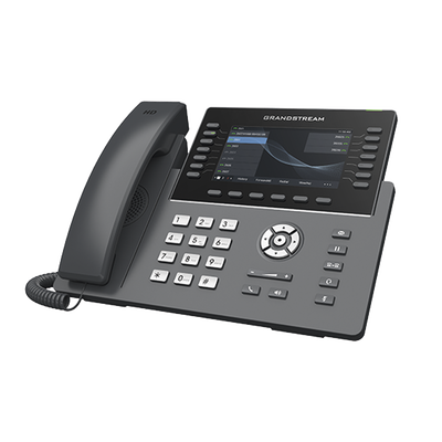 Teléfono IP Wi-Fi, Grado Operador, 14 líneas SIP con 6 cuentas, pantalla LCD  5", puertos Gigabit, Bluetooth, PoE, codec Opus, IPV4 IPV6 con gestión en la nube GDMS