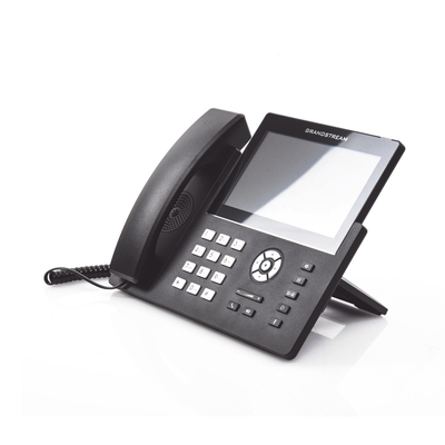 Teléfono IP Wi-Fi, Grado Operador, 12 líneas SIP con 6 cuentas, pantalla táctil  7", puertos Gigabit, Bluetooth, PoE, codec Opus, IPV4 IPV6 con gestión en la nube GDMS
