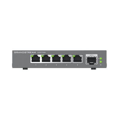 Switches de red Multi-Gigabit de 2.5G No Administrable   5 Puertos RJ45 de 100 1000 2500Mbps   1 puerto de fibra SFP+