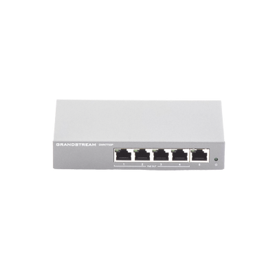 Switch PoE+ Gigabit No Administrable   5 puertos 10 100 1000 Mbps   4 puertos PoE+   hasta 60W