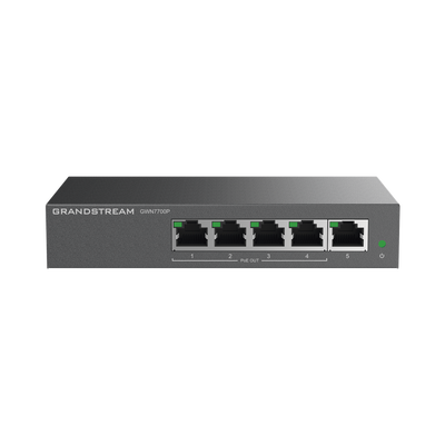 Switch PoE+ Gigabit No Administrable   5 puertos 10 100 1000 Mbps   4 puertos PoE+   hasta 60W
