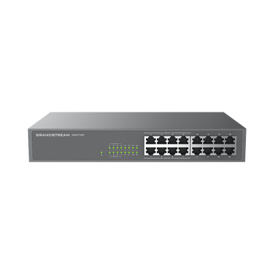Switch PoE+ 16 Puertos Gigabit No Administrable   8 puertos 10 100 1000 Mbps   8 puertos PoE+   hasta 145W