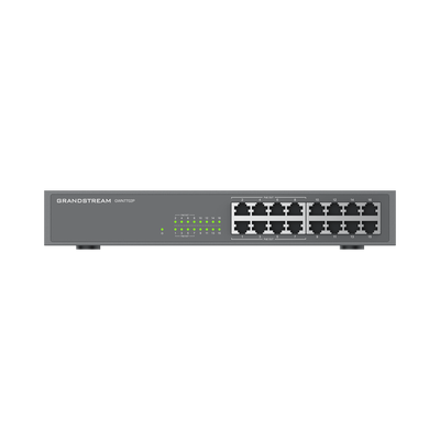 Switch PoE+ 16 Puertos Gigabit No Administrable   8 puertos 10 100 1000 Mbps   8 puertos PoE+   hasta 145W