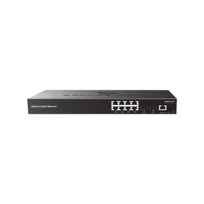Switch PoE+ Gigabit Administrable   8 puertos 10 100 1000 Mbps + 2 Puertos SFP Uplink   Hasta 120W   Compatible con GWN Cloud.