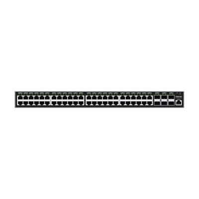 Switch Gigabit  Administrable   48 puertos 10 100 1000 Mbps + 6 Puertos SFP+   Compatible con GWN Cloud.