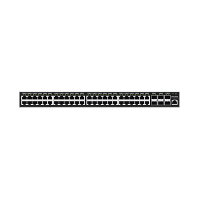 Switch Gigabit PoE+ Administrable   48 puertos 10 100 1000 Mbps + 6 Puertos SFP+   Hasta 400W   Compatible con GWN Cloud.