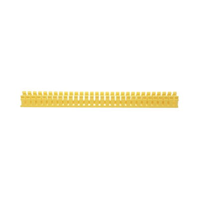 Canaleta Ranurada de PVC sin Tapa, Tipo H (Tapa Abisagrada), 2 in de Ancho, 2 in de Alto y 1828.8 mm de Largo, Color Amarillo