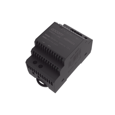 Fuente de Poder Industrial Entrada: 100-240 Vca   Salida: 24 Vcc  2.5 A  60 W  Riel Din