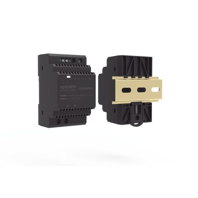 Fuente de Poder Industrial Entrada: 100-240 Vca   Salida: 24 Vcc  2.5 A  60 W  Riel Din