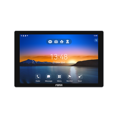 Monitor Audio Video  IP SIP para interior, Wi-Fi, pantalla táctil de 10.1", Apertura remota