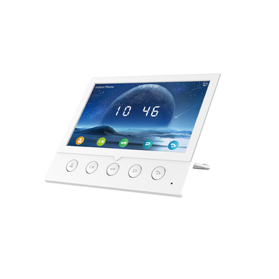 Monitor IP SIP para interior, Wi-Fi, pantalla a color de 7", audio de 2 vías, PoE, 8 interfaces de entrada de alarma.